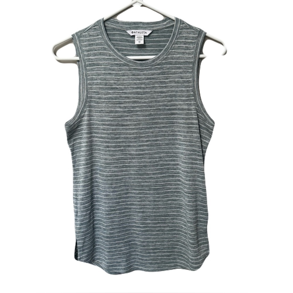 Athleta Mint Green Striped Breezy Women's Tank Top XS